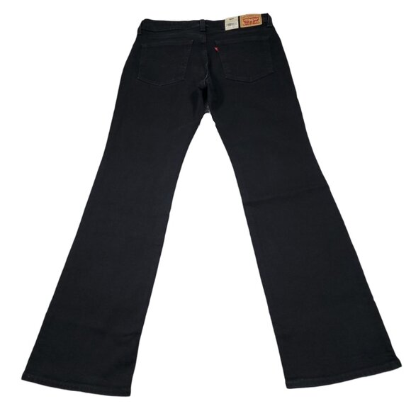 Levi's Superlow Bootcut Low Rise Y2K Stretch Jeans Black Size 30 x 32 90s - Picture 2 of 8
